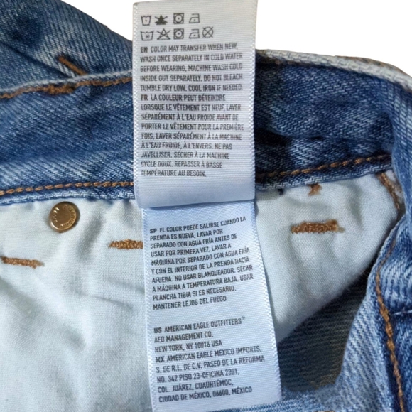 American Eagle| Set of 2 Women Mom Denim Shorts Jeans Jorts Blue-Gray |Size: 0 - Picture 14 of 16